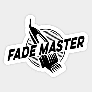 Fade Master Barber Gift Get Faded Cut Hair Fresh Logo Sticker